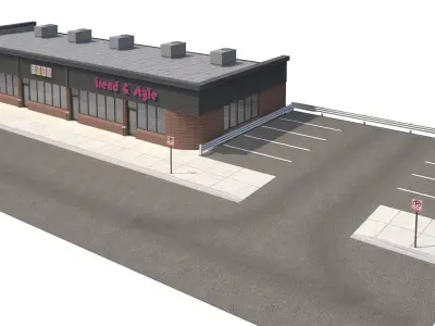 Retail-080 Retail Store 3D model