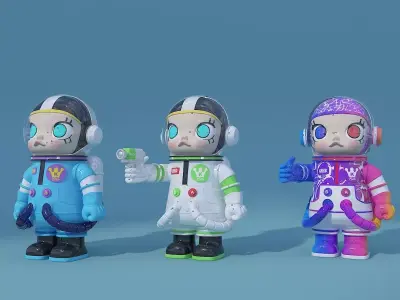 Pop Mart Figurine 01 3D model
