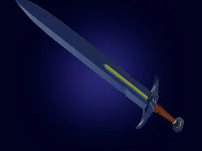  Styled Weapon Sword PBR Low-poly game reade Low-poly 3D model