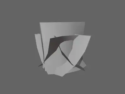 Fire Explosion Vfx Simple Polygons and Texture - Explosao Low-poly 3D model