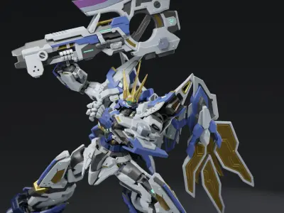 XC-03 Stagx -Original Mecha Design- Low-poly 3D model