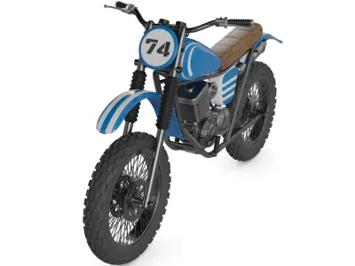 Supermoto Motorcycle 3D model