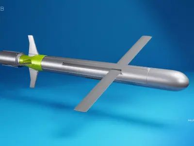 Combat focused missile 3D model