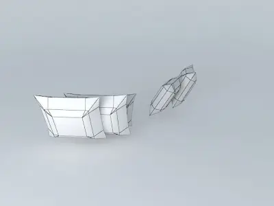 Color cushion Free 3D model