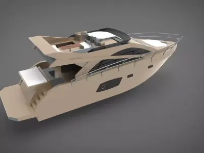 Yacht boat 3D print model
