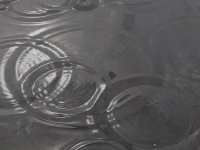 Raining Low-poly 3D model