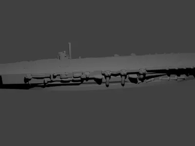 Japanese Aircraft Carrier Kaga 3D print model
