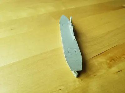 British Aircraft Carrier Hermes 3D print model