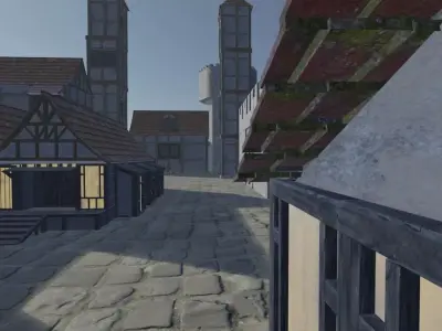 Medieval City Model 3D model