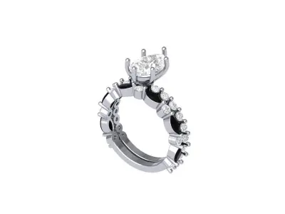 Wedding Ring  3D print model 393