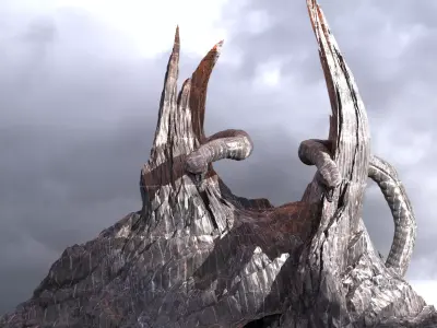 Hades Drake Mountain 3 3D model