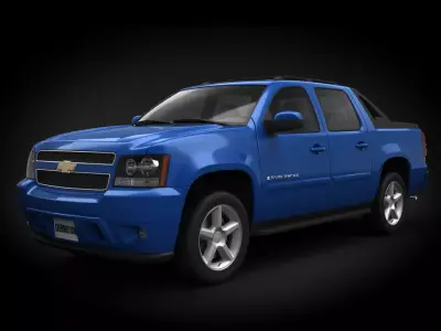 Chevrolet Avalanche Crew Cab Pickup Truck 3D Model  3D print model