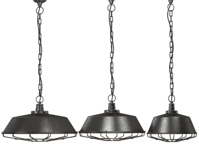 Chandelier Dark Cage Pendant 3D model