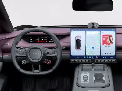 Car interior Low-poly 3D model