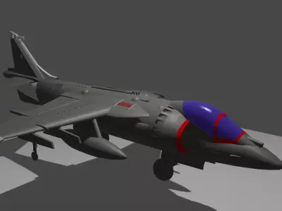 Av-8B Harrier 3D model