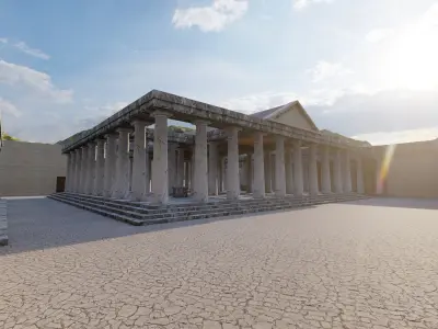 Parthenon-Historical Greek Temple 3D model order