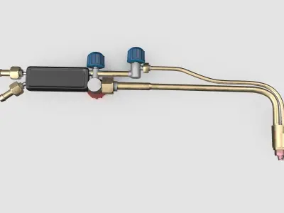 Cutting torch 3D model purchase