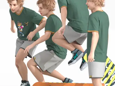 Realistic 3D Skateboard Model - Urban Low-poly 3D model