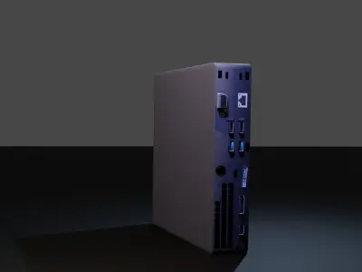 Dell desktop optiplex 3080 Low-poly 3D model
