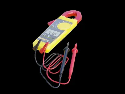 Clamp Meter Low-poly 3D model