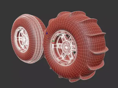 Sand Slinger Tires 3D model