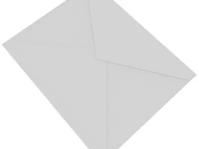 Envelope empty 3D model