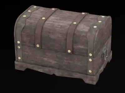 Bounty Treasure Chest Low-poly 3D model