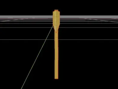 Axe Low-Poly Low-poly 3D model