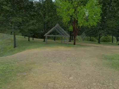 Fantasy Village By The River 3D model