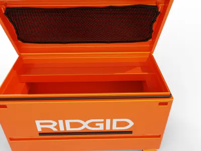 RIDGID JOBSITE BOX Universal Storage Chest Low-poly 3D model