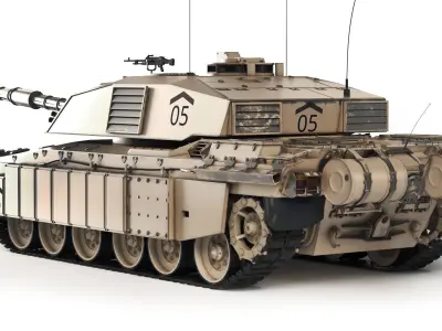 Tank Challenger 2 2010 3D model