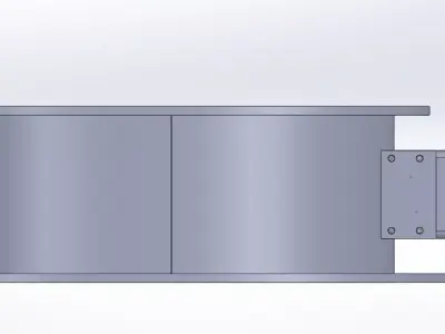 Diameter 500 mm Pneumatic valve 3D model