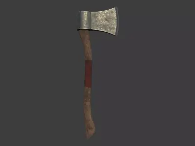 Low Poly Game Ready Axe Low-poly 3D model