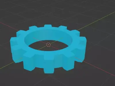 SIMPLE GEAR 3D MODEL Free low-poly 3D model