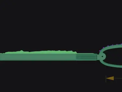 Praying Hands Pendant - Cuban Rim - Plain Back 3D print model