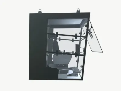 Crane Cabin 3D model