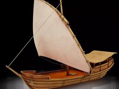 Sail Ship 3D model get