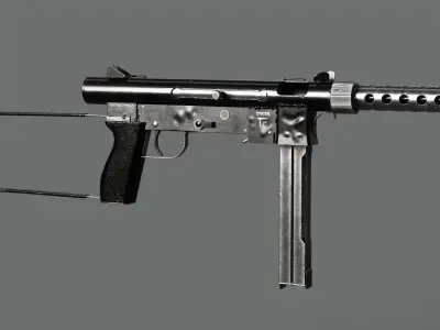 Smith  wesson M76 Rifle Low-poly 3D model