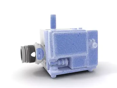 Industrial Inspection Device with Touchscreen model pack Low-poly 3D model