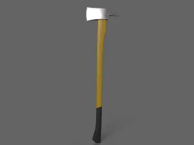 PBR Fire Axe V2e Low-poly 3D model