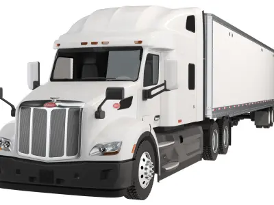 Semi Truck Peterbilt 579 3D model