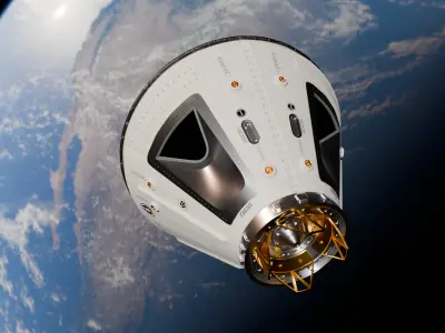 REALISTIC SPACE CARAFT CAPSULE 3D model