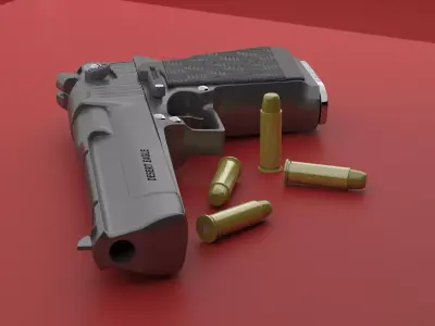 Desert Eagle - Pistol - Tabanca  3D model
