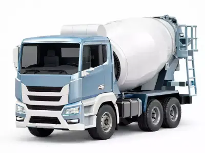 8 Construction Vehicles Collection Heavy Equipment Set 3D Model Pack