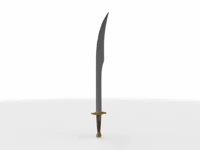 falchion sword  3D model