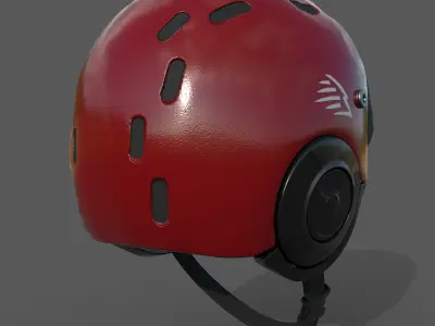 Helmet sport Color bike protection scifi military combat 3d  Low-poly 3D model