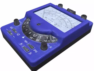 Multimeter T1 Low Poly Low-poly 3D model