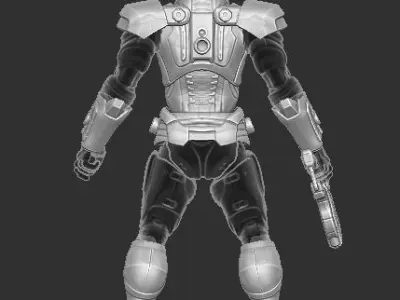 Commander Shepard Mass Effect Kit for Cosmic Legions 3D print model
