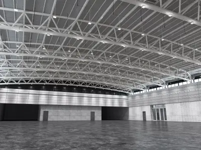 Exhibition Hall 3D model 3D model purchase