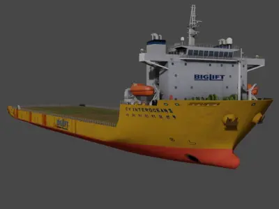 CY BIGLIFT Heavyload vessel Low-poly 3D model